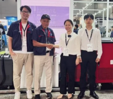 MRJ-Laserteams woonden de Manufacturing Indonesia 2024 bij